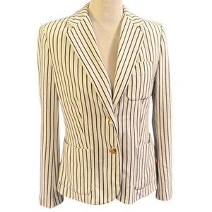 Lauren Ralph Lauren cream striped blazer